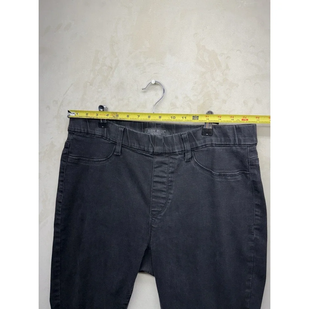 Judy Blue Jeggings 14W Black Pull On Skinny Jeans High Stretch Plus Size JB88263
